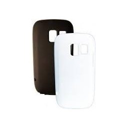 Globo'comm Premium Duopack Covers voor de Nokia 302 - Zwart / Wit