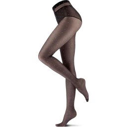 Oroblu Bicolor Dot Dames Panty 20 denier - Zwart - Maat S