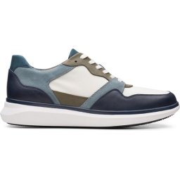 Clarks Un Globe Run - Maat 40 - Heren Sneakers - Navy Combi