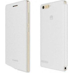 Huawei flip tasje - wit - voor Huawei G6 LTE