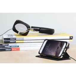 Just Mobile - leren folio hoesje voor iPhone 6s+ - zwart