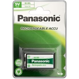 Panasonic 9V 170 mAh E-blok NiMH Oplaadbare Batterij - 1 stuk
