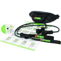 Gymstick Nordic Walking Gym Met Fitness DVD - Nordic Walking Stok - Strong - Zwart
