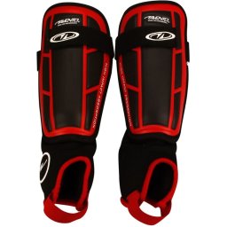 Avento Scheenbeschermers Pro-Style - Soft - Rood/Zwart/Wit - S