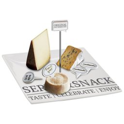 Gusta Kaas Snackplateau - 9 delig - Porselein