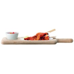Serveerset - Met Houten Dienblad - Wit