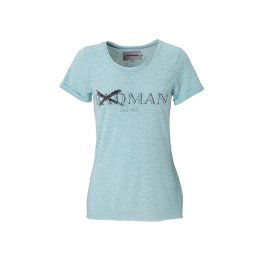 T-shirt dames - badman hunter - blauw - mt L