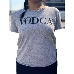 T-shirt - VODCA - Grijs - L