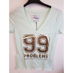 T-shirt dames - mintgroen - 99 problems - mt L