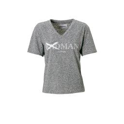T-shirt dames - grijs - badman hunter - mt L