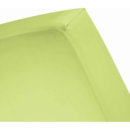 Damai - Hoeslaken hoge hoek (tot 35 cm) - Katoen - 90 x 220 cm - Lime