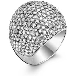 TI SENTO Milano Ring 1954SD - Maat 16 mm - Gerhodineerd Sterling Zilver