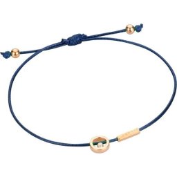 Esprit ESBR00741H21 Mini - armband - Textiel - Blauw en rosékleurig - 21 cm