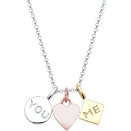 Elli Halsketting YOU ME 925 Sterling Zilver - 45 cm