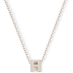 Orelia letter H ketting - zilverkleurig - Staal