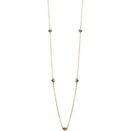 Casa Jewelry Collier Pom Grey - Goud Verguld