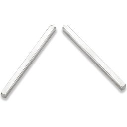 Casa Jewelry Oorhangers Stick - Zilver - 5 cm