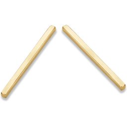 Casa Jewelry Oorhangers Stick - Goud Verguld - 5 cm
