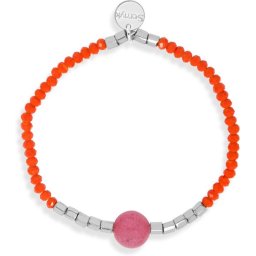 Scmyk armband BG-267 D Peppermint Patty zilverkleurig