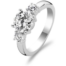 TI SENTO Milano Ring 1797ZI - Maat 17,25 mm - Gerhodineerd Sterling Zilver