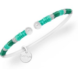 Scmyk armband BG-266 E Havana Spritz zilverkleurig