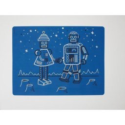 Modern Twist Mark Matz Robot Love Placemat