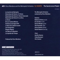 Vince - Metropole Orchestr Mendoza - El Viento - The Garcia Lorca Project - CD