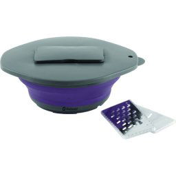 Outwell Collaps Bowl & lid w/grater Plum