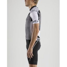 Craft Route Jersey M Fietsshirt Mannen - Wit/Zwart - Maat S