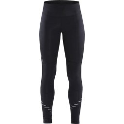 Craft - Maat XS - Lumen Urban Run Tights Dames Sportlegging - Black/Silver