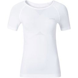 Odlo Shirt S/S Crew Neck Evolution Light - Sportshirt - Dames - Wit - Maat S