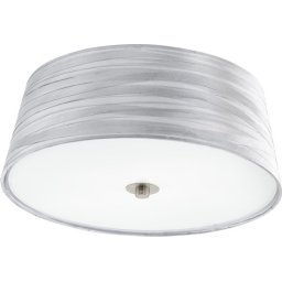 EGLO Fonsea - Plafonnière - 2 Lichts - Ø375mm. - Wit - Zilver