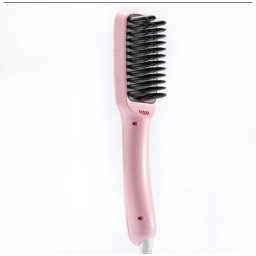 Hair Straightener Brush Ionisch Roze