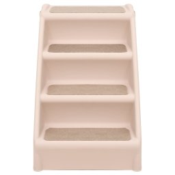 vidaXL Hondentrap inklapbaar 62x40x49,5 cm crème