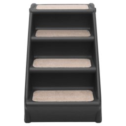 vidaXL Hondentrap inklapbaar 62x40x49,5 cm zwart