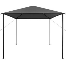 vidaXL Prieel 180 g/m² 3x3 m stof en staal antraciet