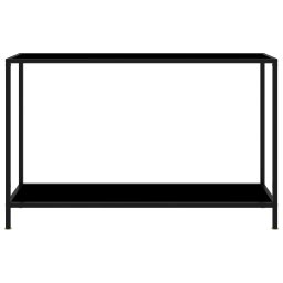 vidaXL Wandtafel 120x35x75 cm gehard glas zwart