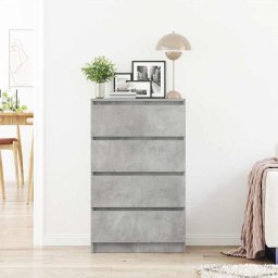 vidaXL Dressoir 60x35x98,5 cm bewerkt hout betongrijs