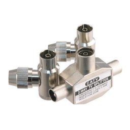 Q-Link Coax Splitter Tv/2 Stek Female Haaks - Metaal