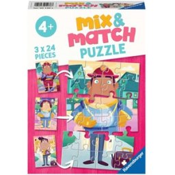 De Leukste Beroepen Puzzel (3 x 24 stukjes)