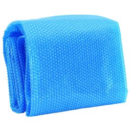 vidaXL Solar zwembadfolie drijvend rond 381 cm PE blauw