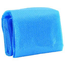 vidaXL Zwembadzeil rond 549 cm PE blauw