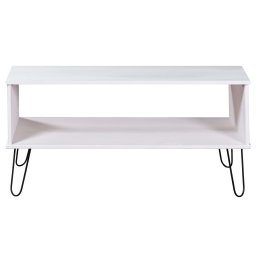 vidaXL Salontafel New York massief grenenhout wit