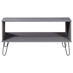vidaXL Salontafel New York massief grenenhout grijs