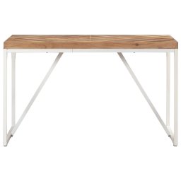 vidaXL Eettafel 120x60x76 cm massief acaciahout en mangohout