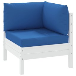 vidaXL Palletkussens 3 st oxford stof blauw
