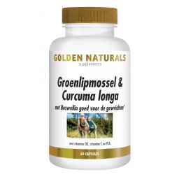 Golden Naturals Groenlipmossel & Curcuma Longa Capsules
