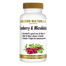 Golden Naturals Cranberry & Microbiotica Capsules