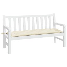 vidaXL Tuinbankkussen 150x50x7 cm oxford stof crèmewit