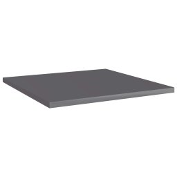 vidaXL Wandschappen 8 st 40x40x1,5 cm bewerkt hout hoogglans grijs